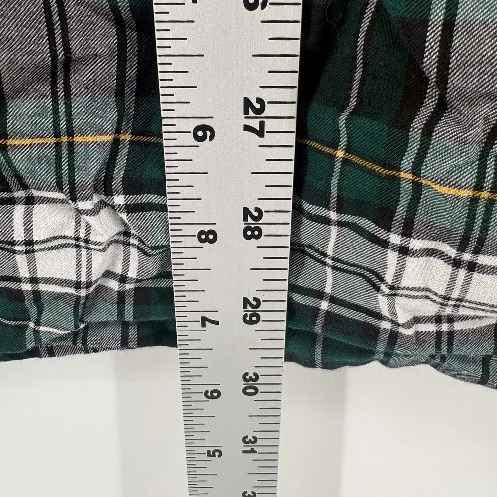 Polo Ralph Lauren Large Classic Fit Green Plaid Button Down Shirt Long Sleeve